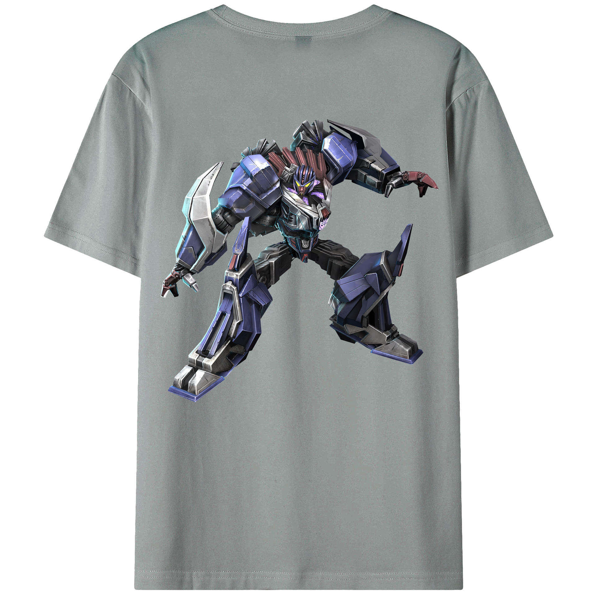 （画像用） Transformers トランスフォーマー 綿100％ メンズ半袖Tシャツ（バックプリント） 通気性